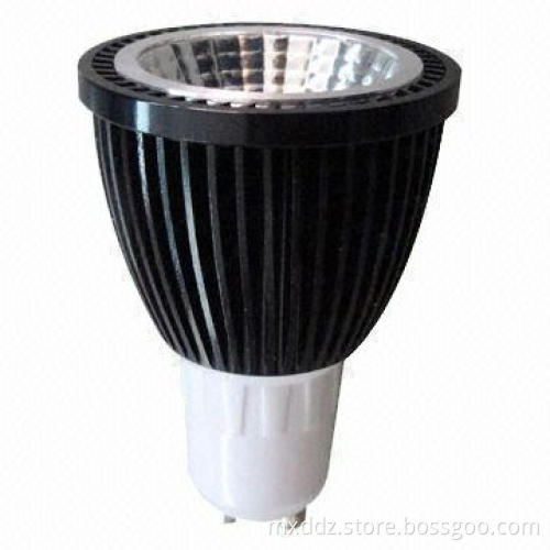 GU10 COB Spotlight with 5W Power, High-brightness and Efficient Heat-dissipation